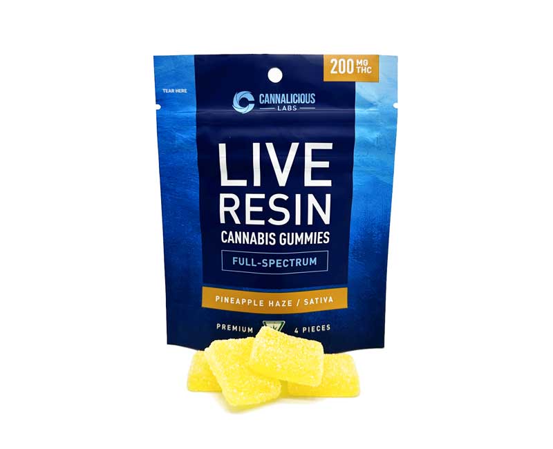 PINEAPPLE HAZE SATIVA LIVE RESIN GUMMIES